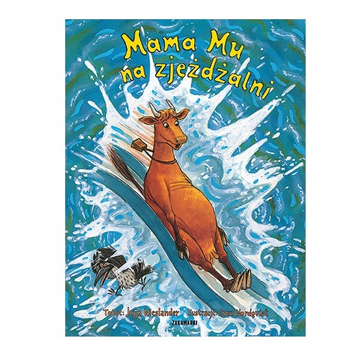 książeczki dla dzieci Mama Mu na zjeżdżalni