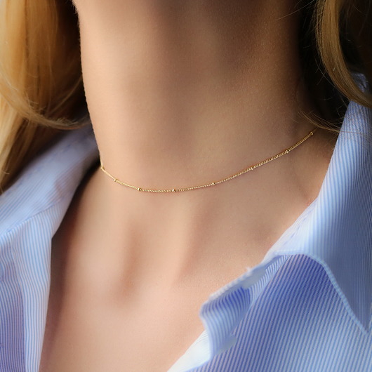 Choker/ naszyjnik z ozdobnymi kulkami - srebro Coccola JEWELLERY