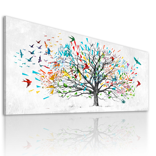 obrazy Obraz na płótnie Abstakcyjne drzewo- 150x60cm