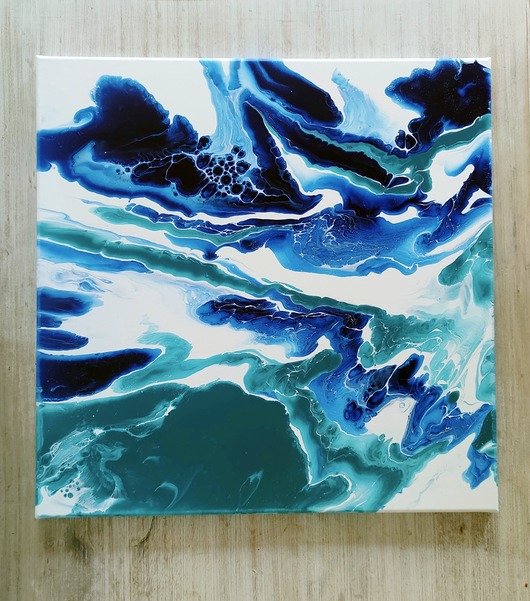 obrazy ODWAGA 60x60 cm Akryl na płótnie obraz abstrakcyjny do salonu