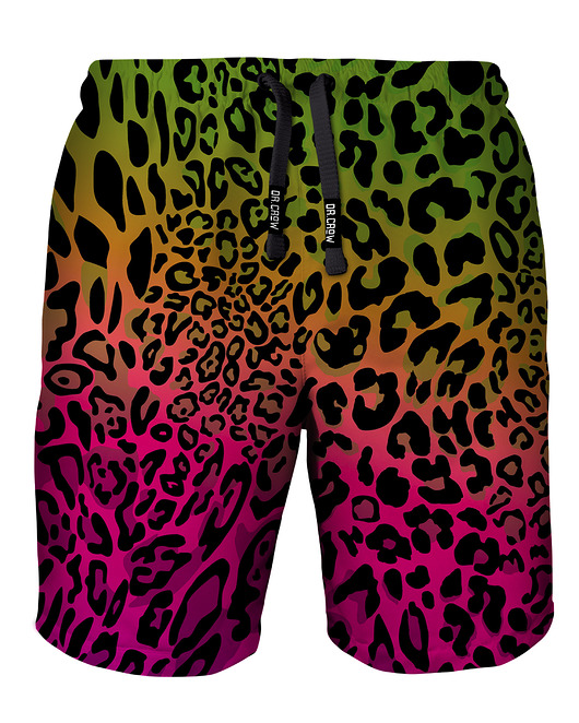 spodnie męskie Shorty Kąpielowe Męskie DR.CROW Leopard Color
