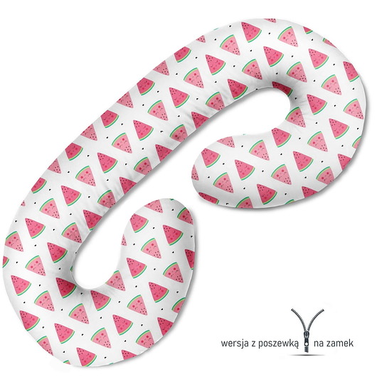 ubrania i akcesoria do karmienia Poduszka ciążowa do spania i karmienia Arbuzy