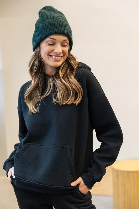 czapki damskie Czapka Gentle Cashmere Zielony Ciemny