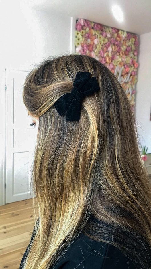 spinki i klamry do włosów Spinka do włosów VELVET BOW Black