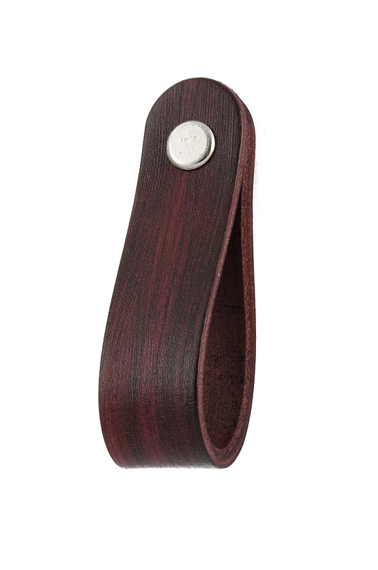 gałki do mebli Skórzany uchwyt meblowy COLORISO MAHOGANY WOOD P