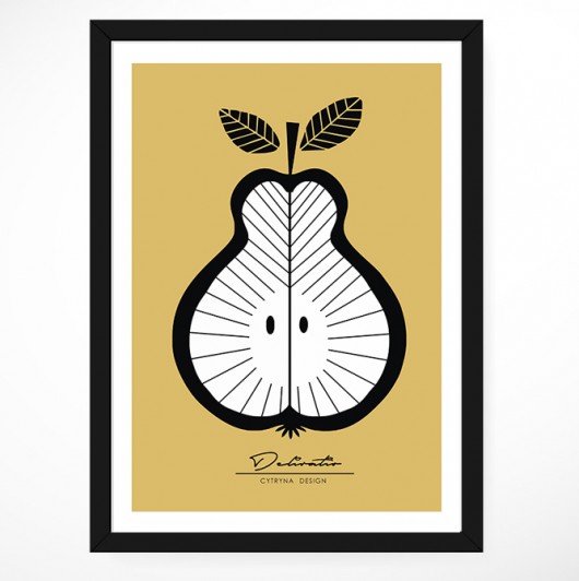 Plakat OWOC1 Cytryna design