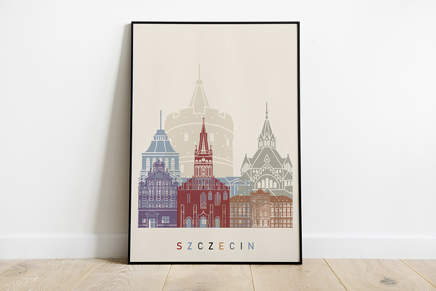 Szczecin plakat, grafika, obraz Pas De LArt