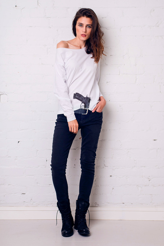 GUN GIRL Bluzka Oversize GAU great as You