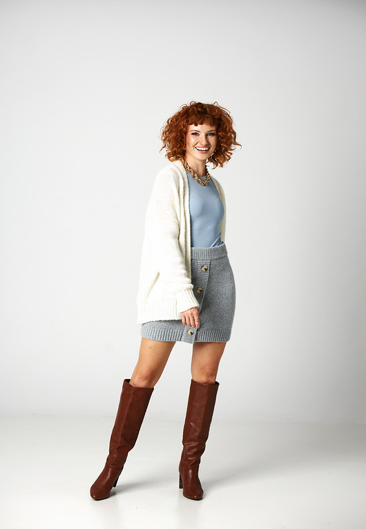 kardigany damskie Alpaka sweter Akane - biały