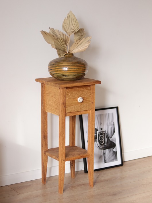 szafki Szafka nocna z litego drewna