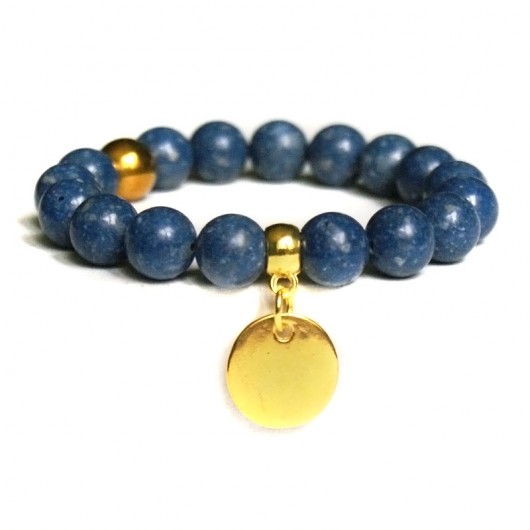 denim blue coral - asymetryczna bransoletka kaktusia