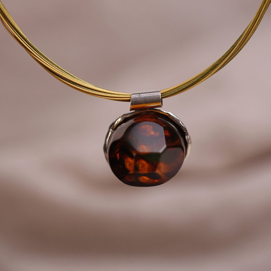 naszyjniki - inne Naszyjnik z bursztynem bałtyckim