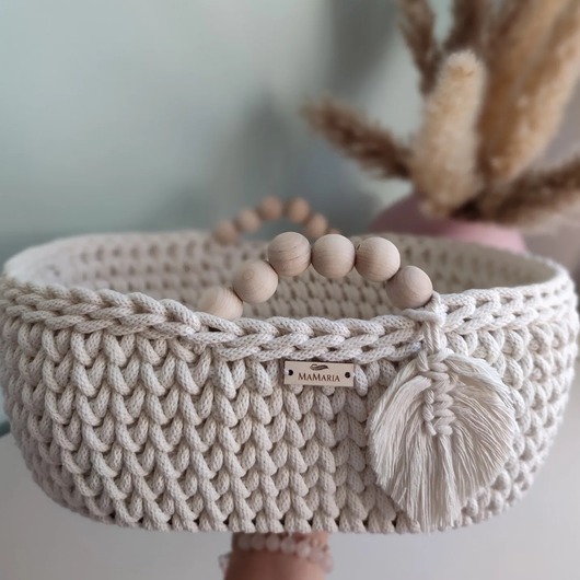 kosze do przechowywania Kosz Mojżesza boho dla lalek organizer na pieluszki  pojemnik na zabawki 20X30