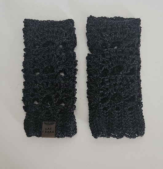 rękawiczki damskie Mitenki retro z wełny