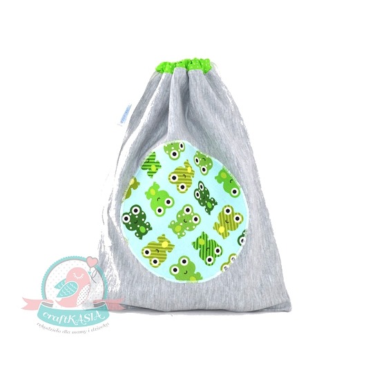 Worek przedszkolaka niemowlaka- Dres- Żabki craftKASIA