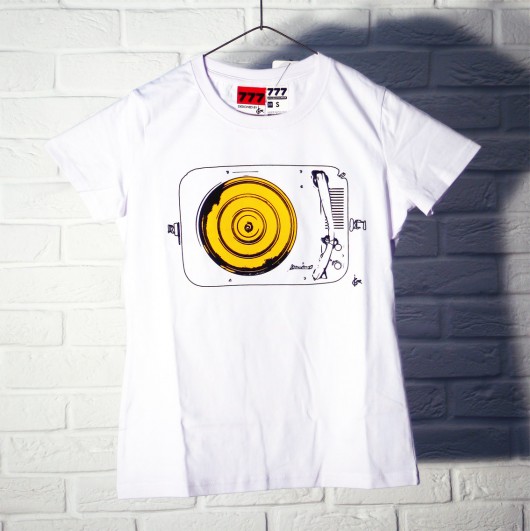 Koszulka T-JUB white yellow 777