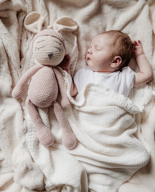 misie i maskotki Maskotka króliczek baby róż 40 cm