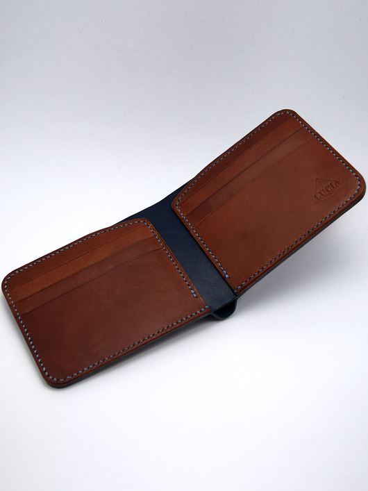 portfele męskie Portfel ręcznie robiony ze skóry naturalnej