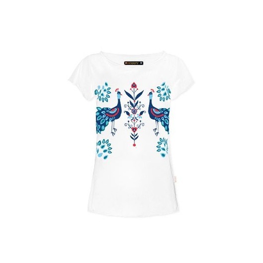 T-shirt Peacock White odCZAPY odCZAPY