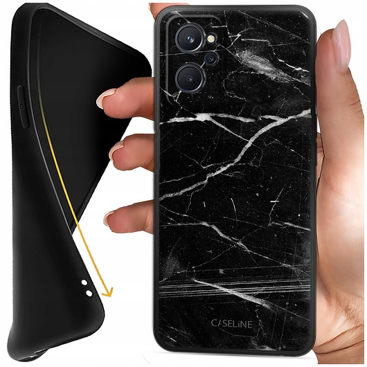etui na telefon ETUI CASE SILIKONOWE MATOWE do realme 9i / Oppo A36 / Oppo A76 CZARNY MATT
