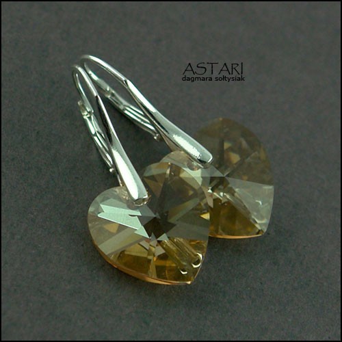 kryształ SWAROVSKI HEART - GOLDEN SHADOW Astari
