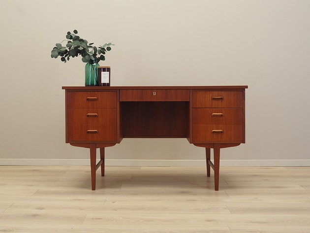 biurka Biurko tekowe, duński design, lata 70, produkcja: Dania