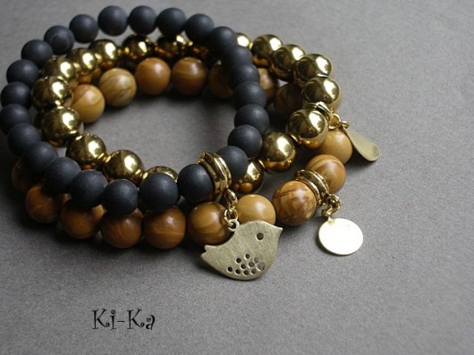 Hematyty gold - bransoletka KiKa pracownia