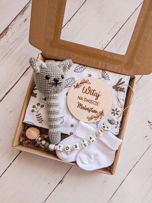 niemowlak - inne Prezent na chrzest, baby shower, z okazji narodzin dziecka dla niemowlaka
