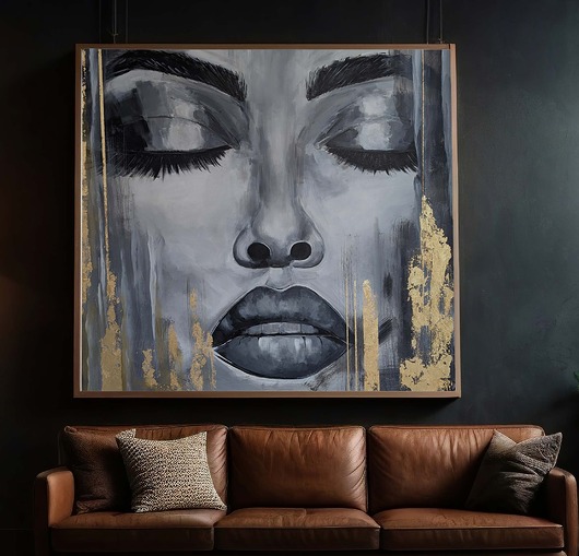 obrazy Abstrakcja Kobieta BLISKA ręcznie malowany obraz