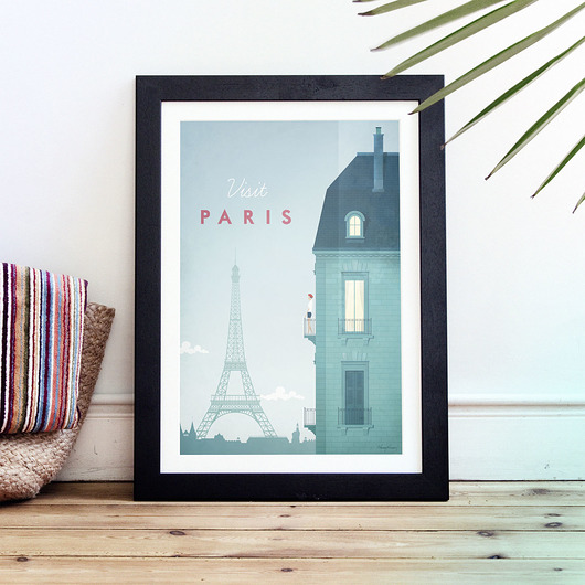 Paryż - vintage plakat 50x70 cm minimalmill