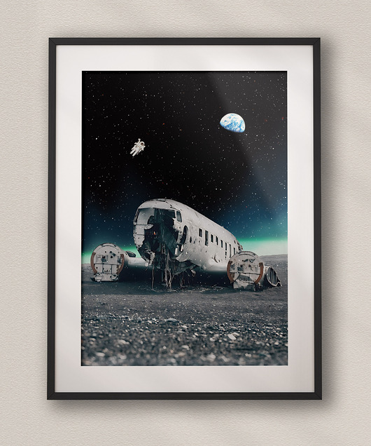 plakaty Plakat Islandia 1973 - Kolaż Fine Art