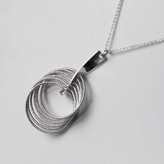 srebrne naszyjniki Naszyjnik Ring Ring