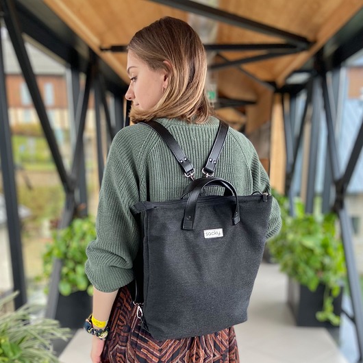 Torbo plecak 2w1 plecionka sacky bag