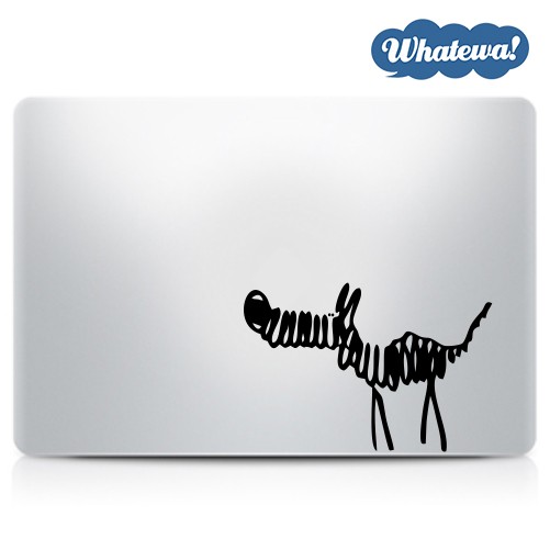 Naklejka na laptop Pies Bazgroł Dog Sticker Whatewa