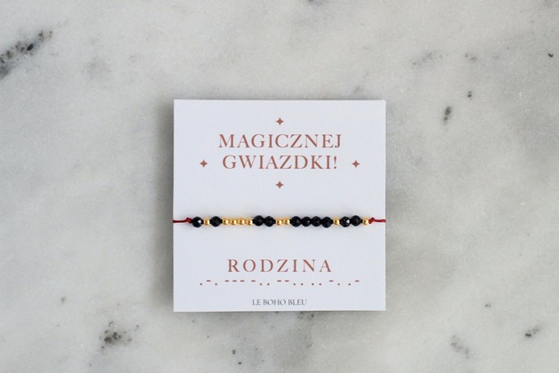 bransoletki na sznurku RODZINA w alfabecie Morse'a - Magicznej Gwiazdki!