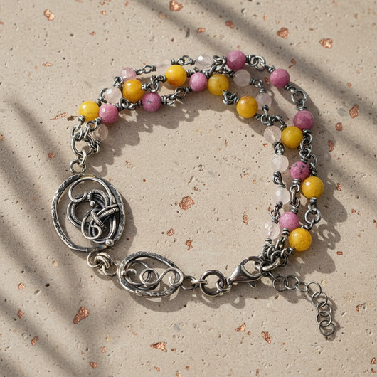 bransoletki wire wrapping Soreva - srebrna bransoletka wire-wrapping IV