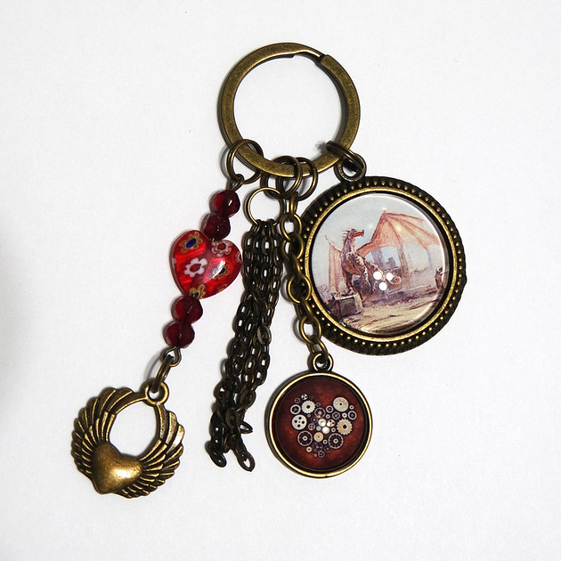 breloki Breloczek - Smok, serce