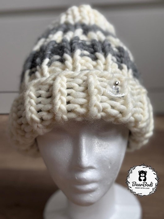 czapki damskie Beanie handmade