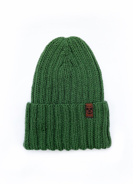 czapki damskie Klasyczna zielona czapka merino Grass