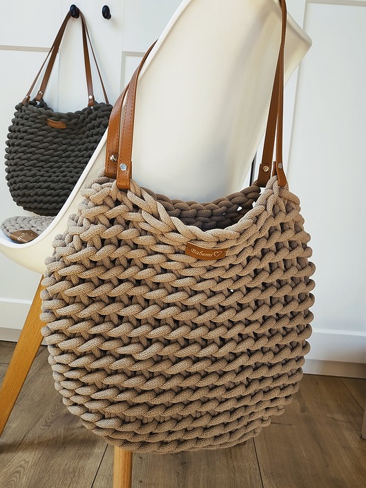 torby na ramię Torba na Ramię "Boho Weave Bag" kolor piaskowy