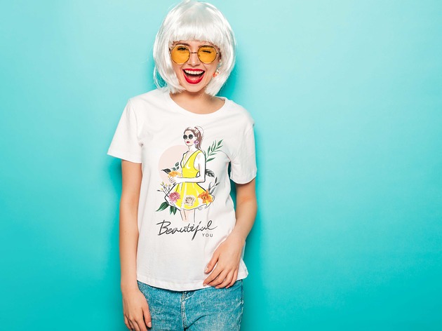 t-shirt damskie Koszulka organiczna z nadrukiem Beautiful You