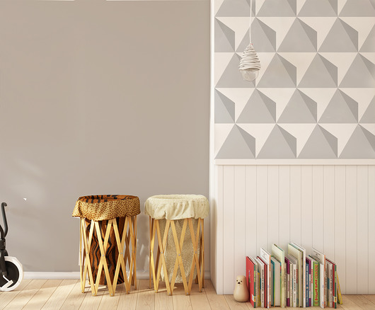Tapeta dziecięca Triangulars Grey Humpty Dumpty Room Decoration