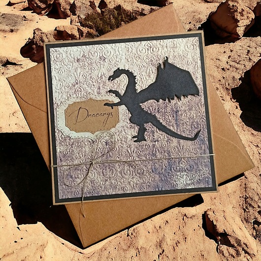 kartki scrapbooking Dla fana GRY O TRON : dracarys : smok : game of thrones