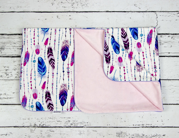 Kocyk 75 x100  Pióra boho Nuva