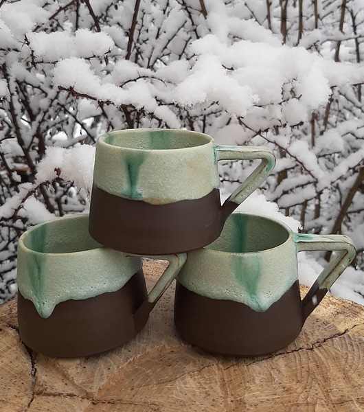 Ceramiczny kubek -czekolada mięta DUET CERAMIKA