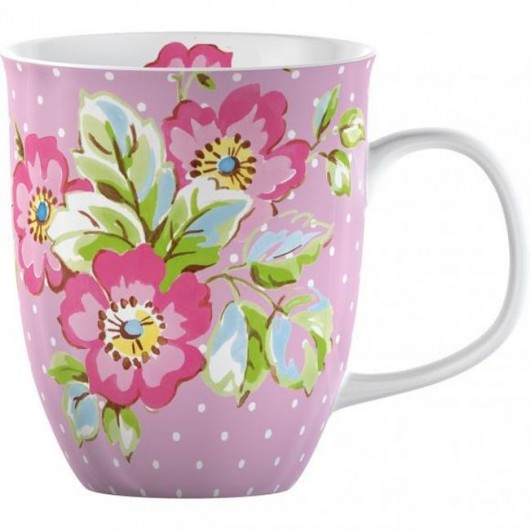 Kubek porcelanowy Candy różowy MIA home