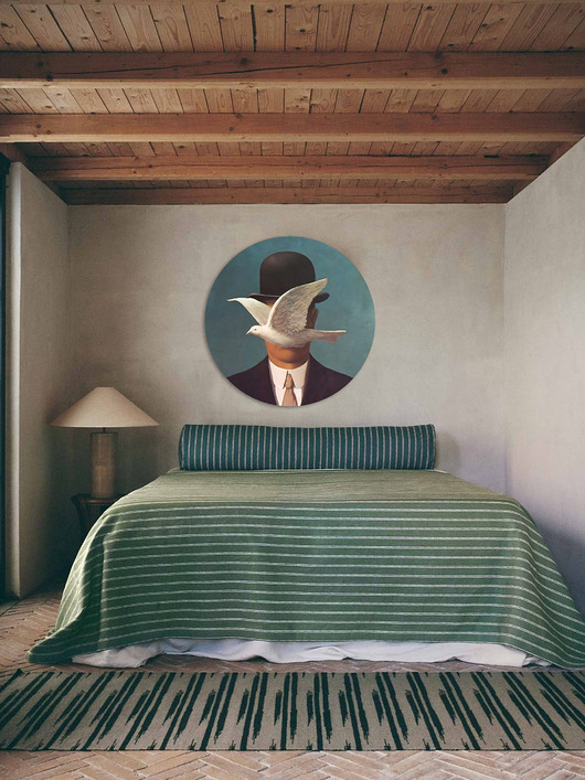 obrazy Mężczyzna w meloniku - Rene Magritte - obraz koło