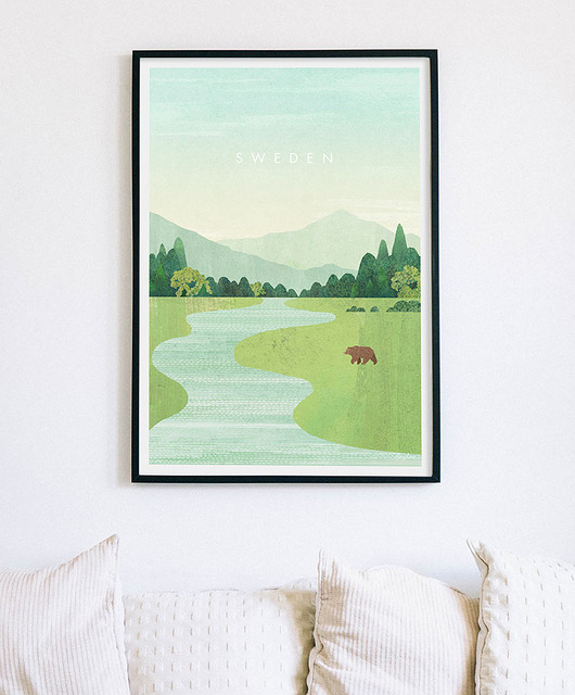 plakaty Szwecja - plakat przyrodniczy fine art