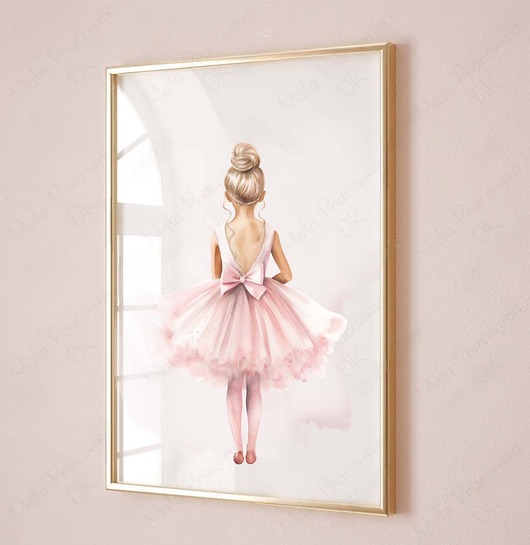 obrazy i plakaty do pokoju dziecięcego Plakat, obrazek baletnica nr.15