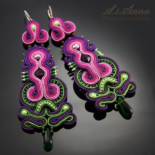 Sutasz fioletowo - zielone LiAnna Anna Lipowska
